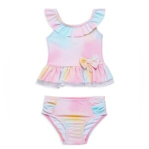 Little Me| Baby Girl’s 2 Piece Tie- Dye Swim Set -Size 4T